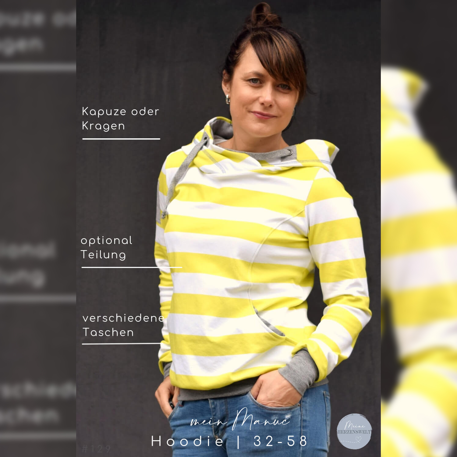 Hoodie - mein Manuc - Schnittmuster eBook-3 Hoodie - mein Manuc - Schnittmuster eBook-3