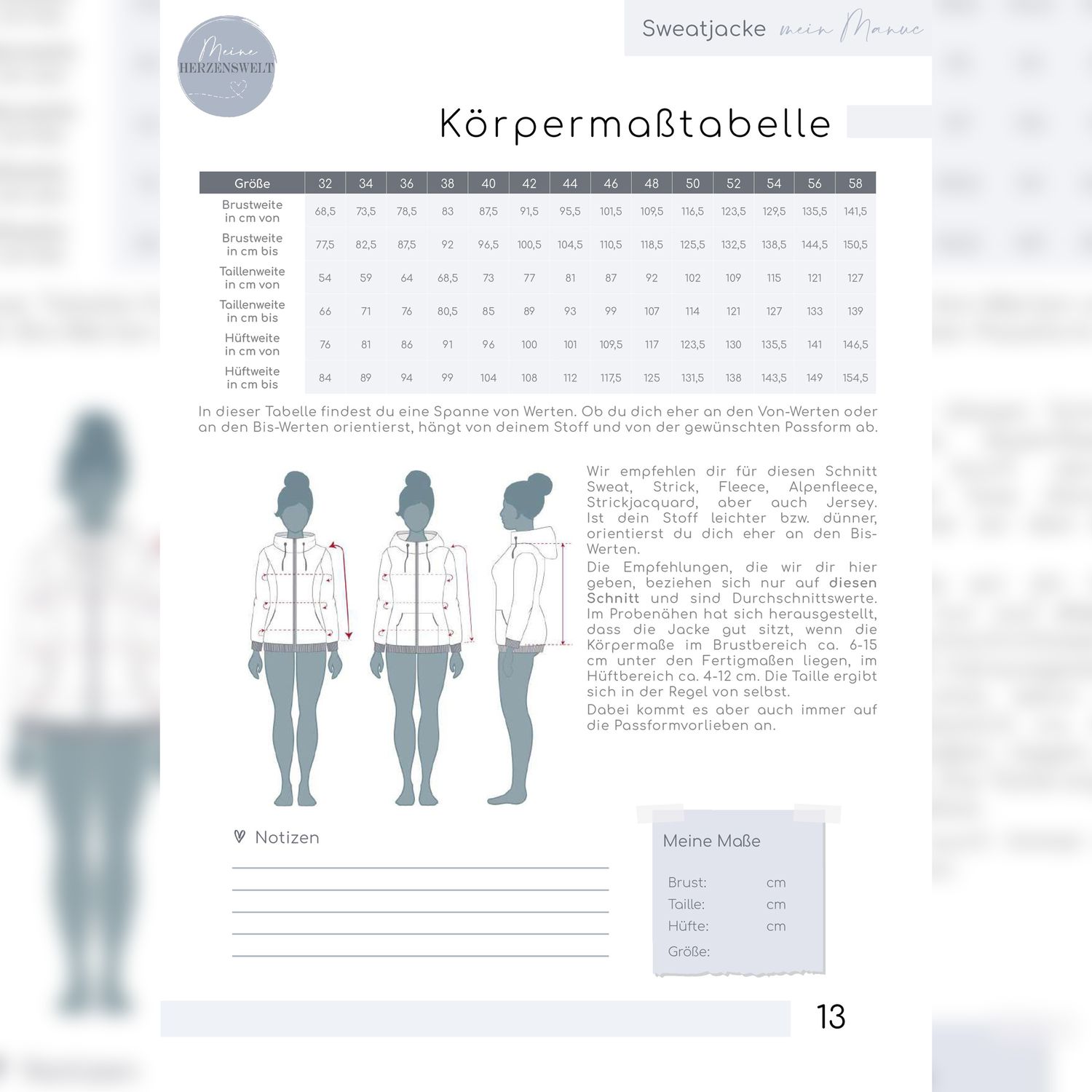 Sweatjacke - mein Manuc - Schnittmuster eBook-4 Sweatjacke - mein Manuc - Schnittmuster eBook-4