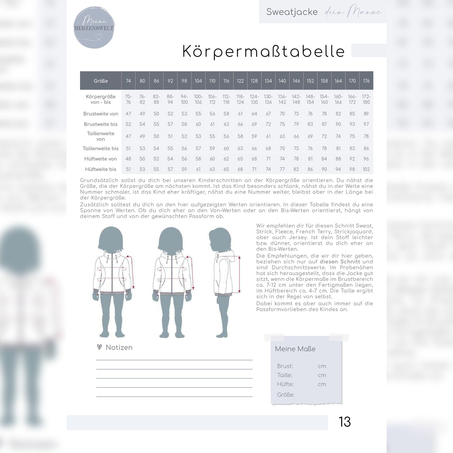 Sweatjacke - dein Manuc - Schnittmuster eBook-4 Sweatjacke - dein Manuc - Schnittmuster eBook-4