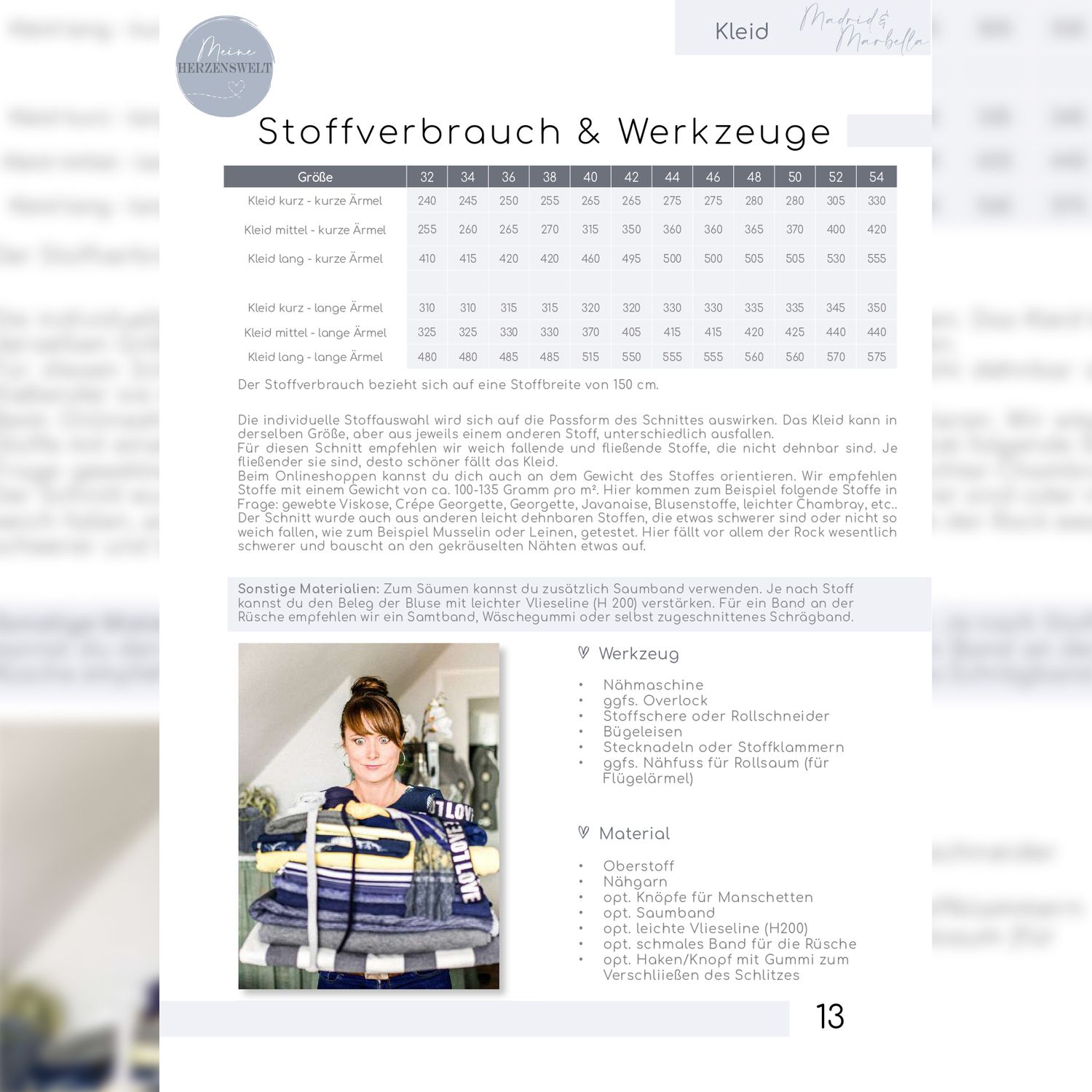 Kleid - Madrid & Marbella - Schnittmuster eBook-3 Kleid - Madrid & Marbella - Schnittmuster eBook-3