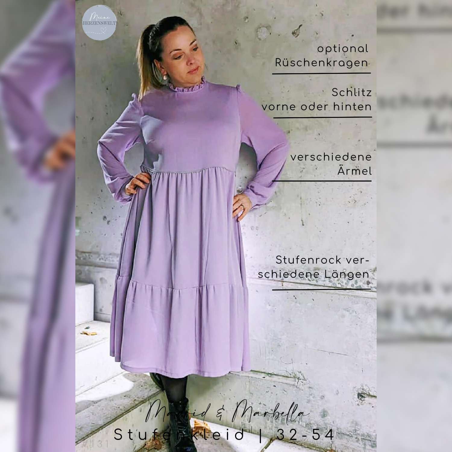 Kleid - Madrid & Marbella - Schnittmuster eBook-2 Kleid - Madrid & Marbella - Schnittmuster eBook-2