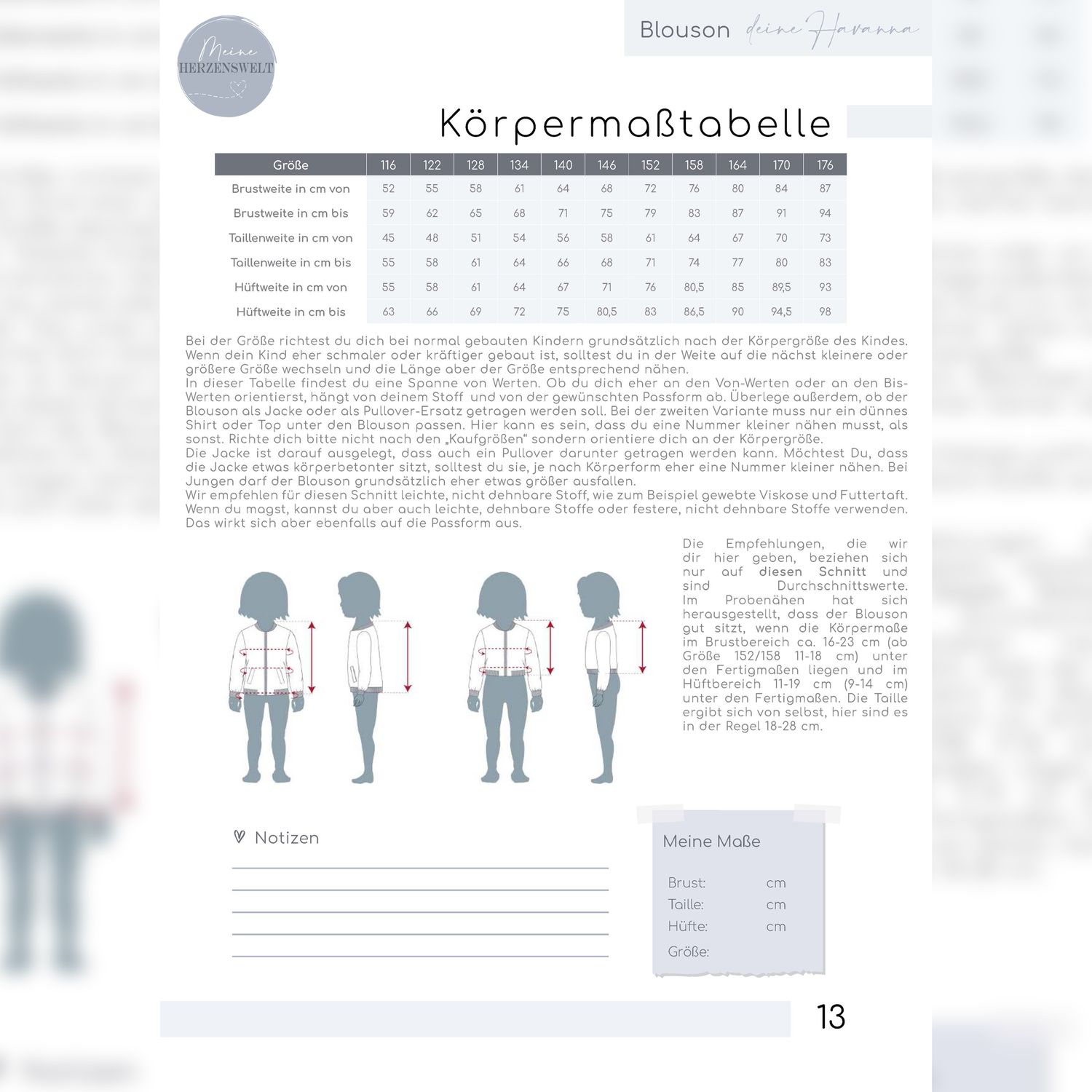 Blouson Kinder - Havanna - Schnittmuster eBook-5 Blouson Kinder - Havanna - Schnittmuster eBook-5