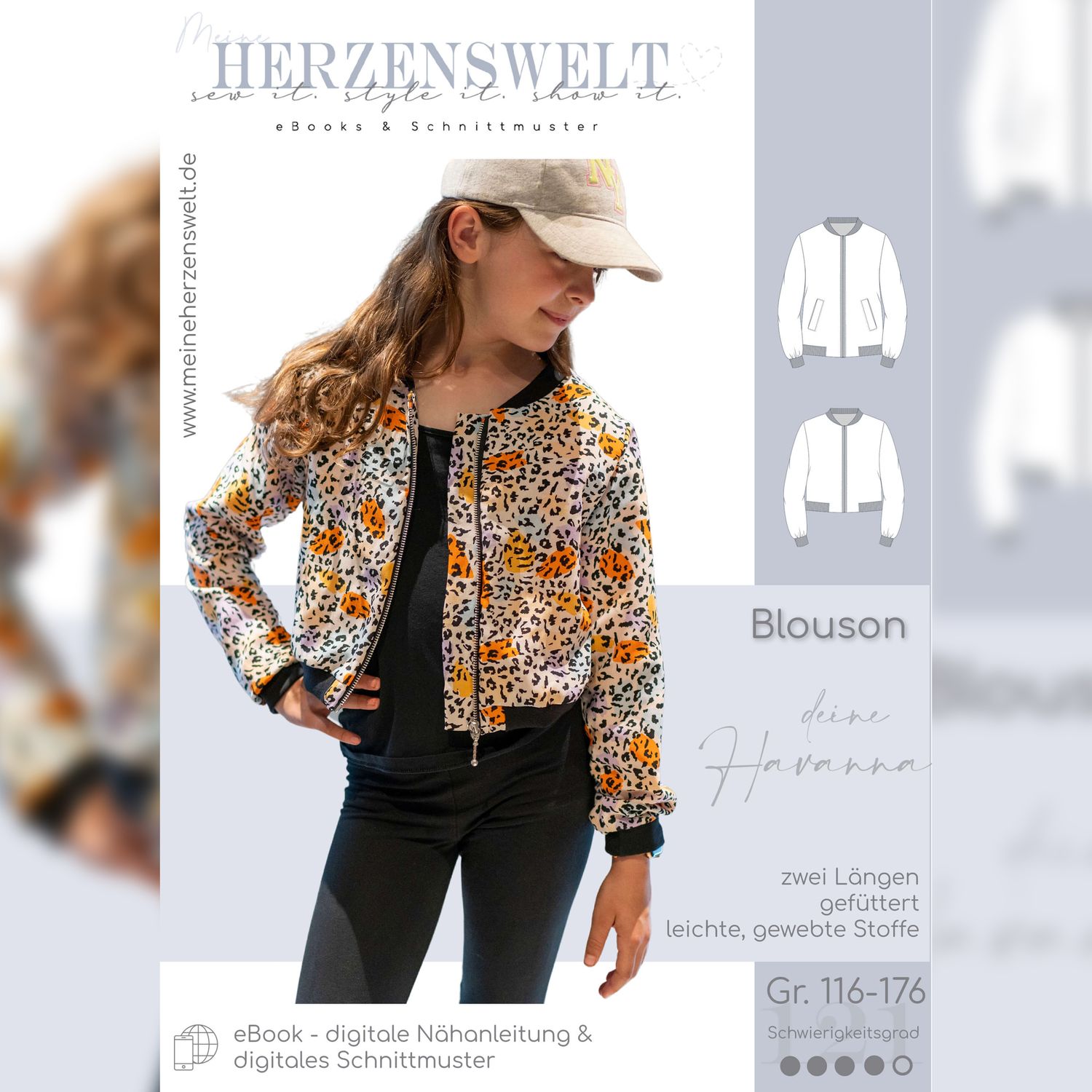 Blouson Kinder - Havanna - Schnittmuster eBook-2 Blouson Kinder - Havanna - Schnittmuster eBook-2