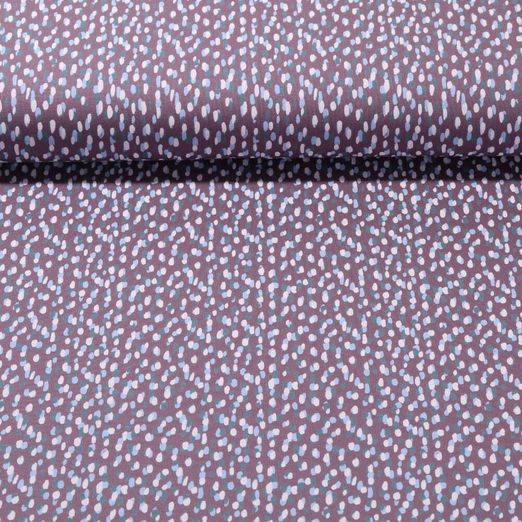 Jersey - Tropfen Mauve Garngefärbt