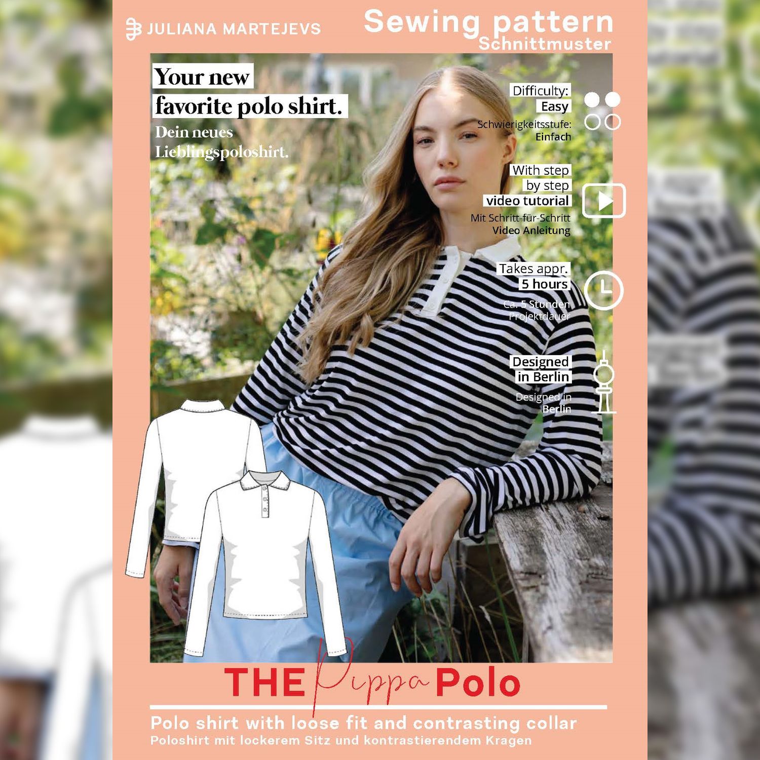 Poloshirt - The Pippa Polo - Schnittmuster eBook-7 Poloshirt - The Pippa Polo - Schnittmuster eBook-7