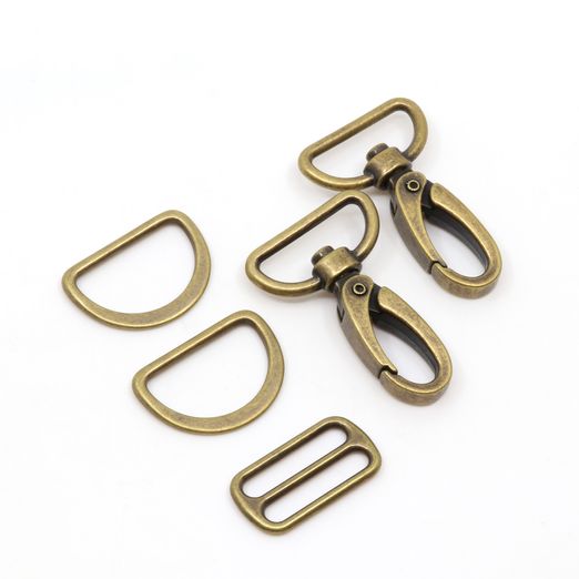 Set d'accessoires pour sac - 25mm - laiton
