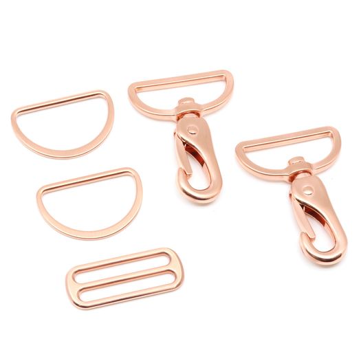 Taschenzubehör Set - 40mm - kupfer Taschenzubehör Set - 40mm - kupfer
