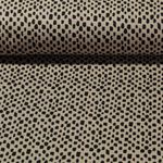Bio Baumwolle Musselin - Striche Taupe Glatte Struktur