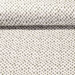 Mousseline de coton Bio - Traits Ecru Vert Structure lisse