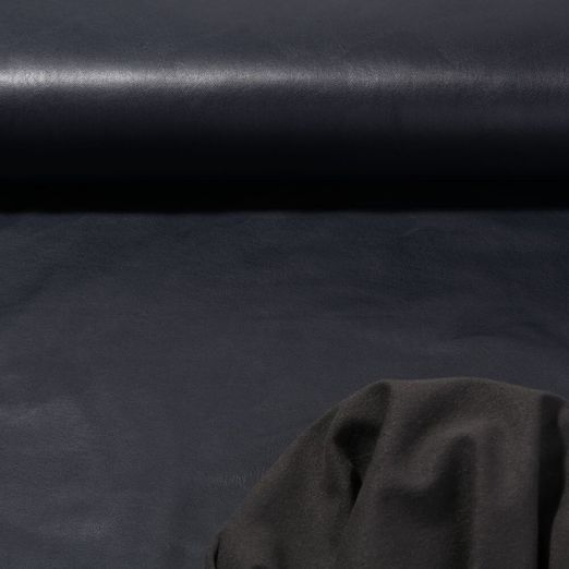 Kunstleder Tara - Biker Softleder Stretch Navy