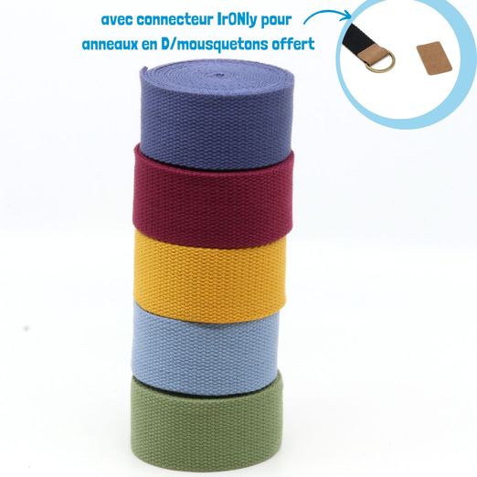 Lot de 5 sangles 40 mm "Soft" - 3m de long - TREND Lot de 5 sangles 40 mm "Soft" - 3m de long - TREND