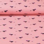 Sweat - Hamburger Liebe Digitaldruck Glossy Birds Altrosa