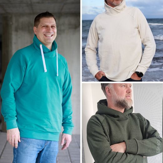 Pullover - Raglan-Hoodie - Schnittmuster eBook