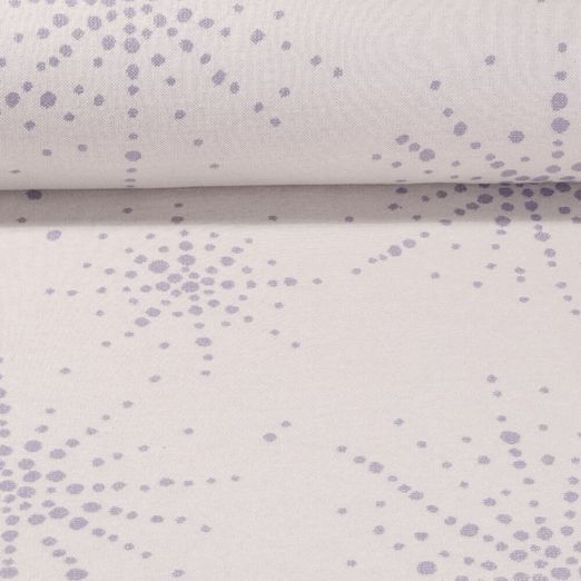 Jersey - Hamburger Liebe Glossy Boom Jacquard Soft Touch Lurex Ecru Flieder