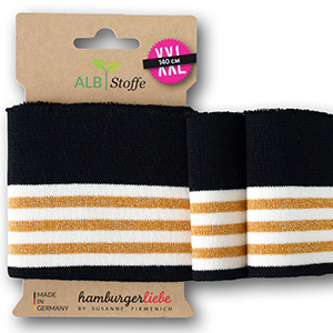 Cuff Me Glam Schwarz-Beige-Gold