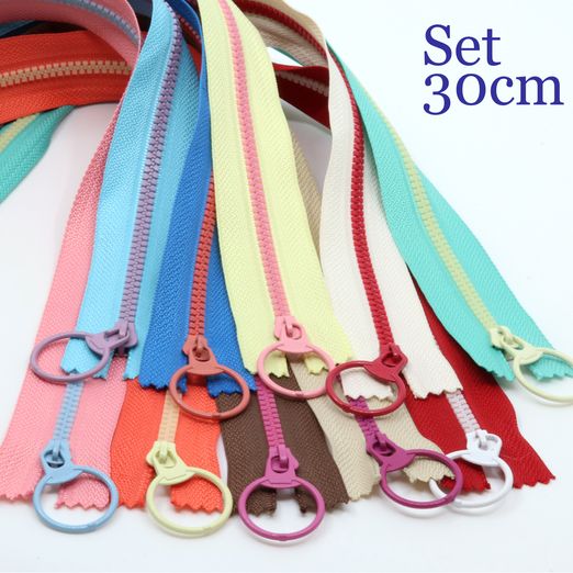 Lot de 10 fermetures éclair Colour Pop - 30cm Lot de 10 fermetures éclair Colour Pop - 30cm