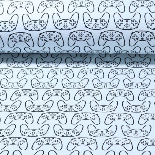 Jersey Swafing - Happy Gamer by lycklig Design Bleu clair