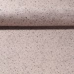 Mousseline de coton Bio - Moucheté Taupe Structure lisse