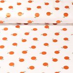Jersey - Impression sur film Oranges Ecru