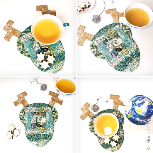 Untersetzer - Elch Mug Rug - Schnittmuster eBook