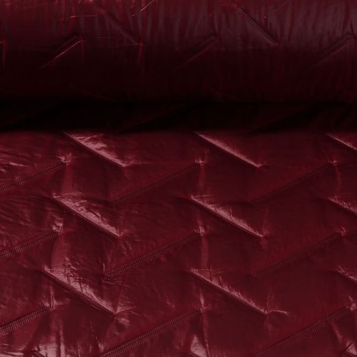 Tissu veste matelassé - Double face Rouge vin