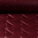 Tissu veste matelassé - Double face Rouge vin