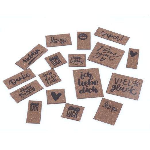 ReLeda Label Bogen - Gute Wünsche - dunkelbraun ReLeda Label Bogen - Gute Wünsche - dunkelbraun