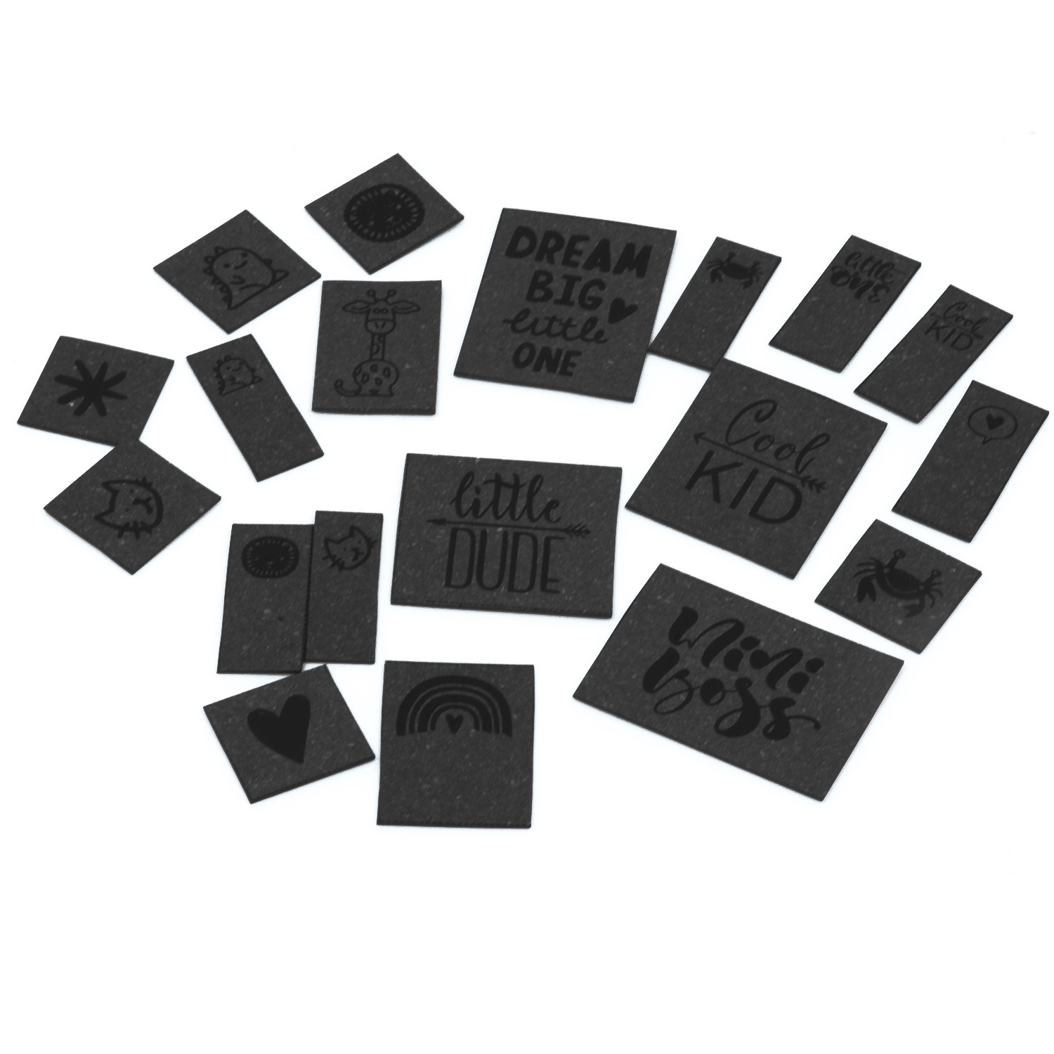 ReLeda Label Bogen - Kids - schwarz-0 ReLeda Label Bogen - Kids - schwarz-0