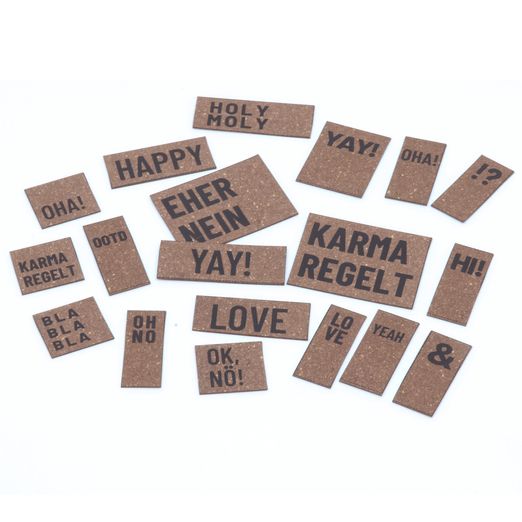 ReLeda Label Bogen - Statement- dunkelbraun