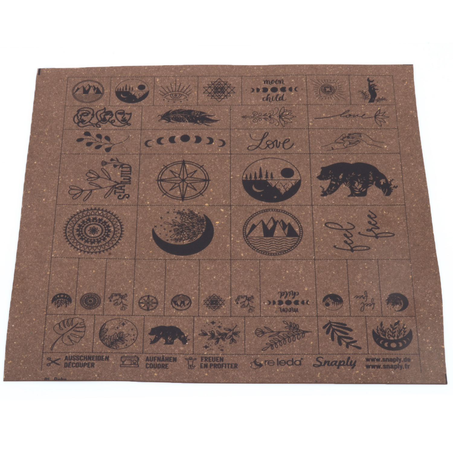 ReLeda Label Bogen - Boho- dunkelbraun-1 ReLeda Label Bogen - Boho- dunkelbraun-1