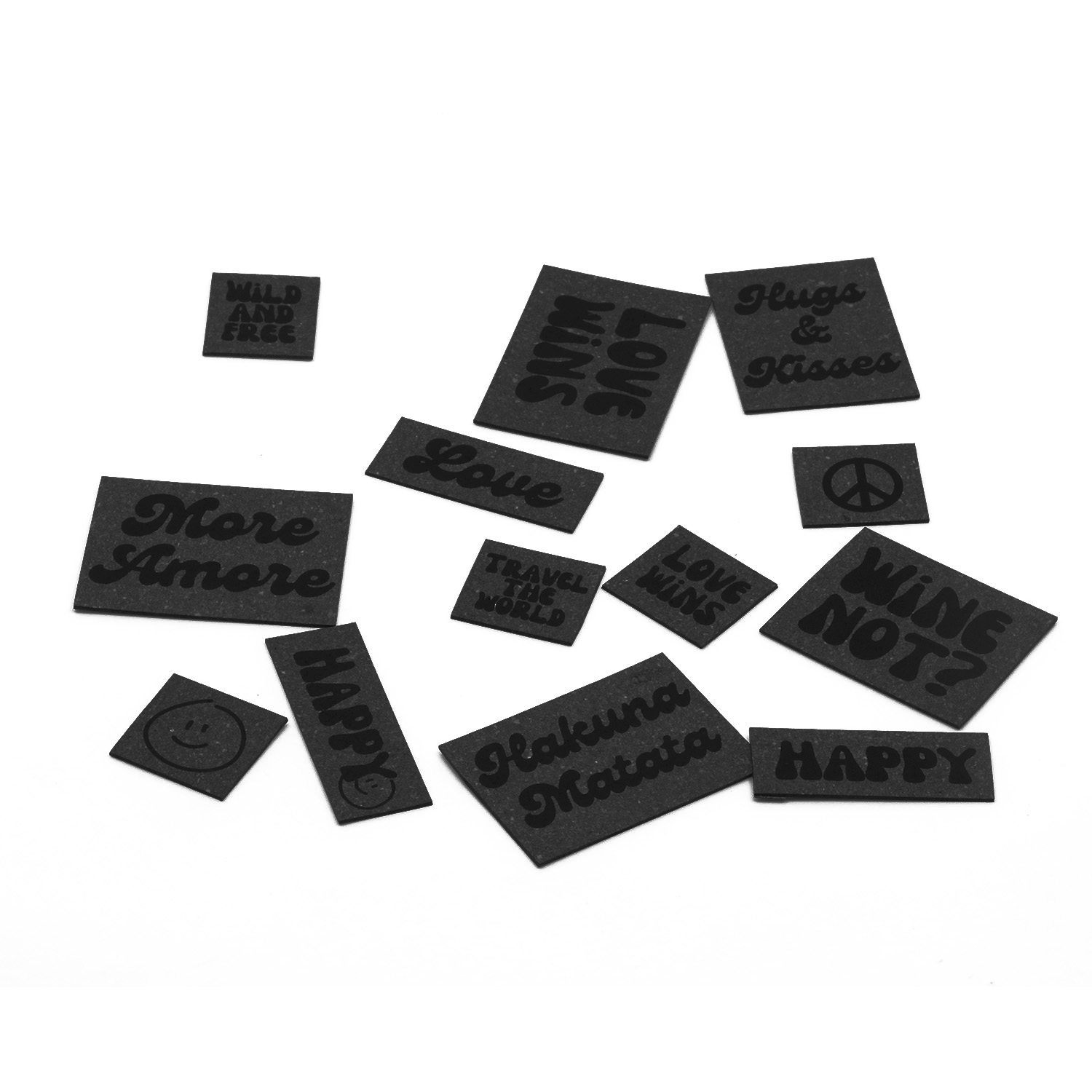 ReLeda Label Bogen - Hippie- schwarz-0 ReLeda Label Bogen - Hippie- schwarz-0