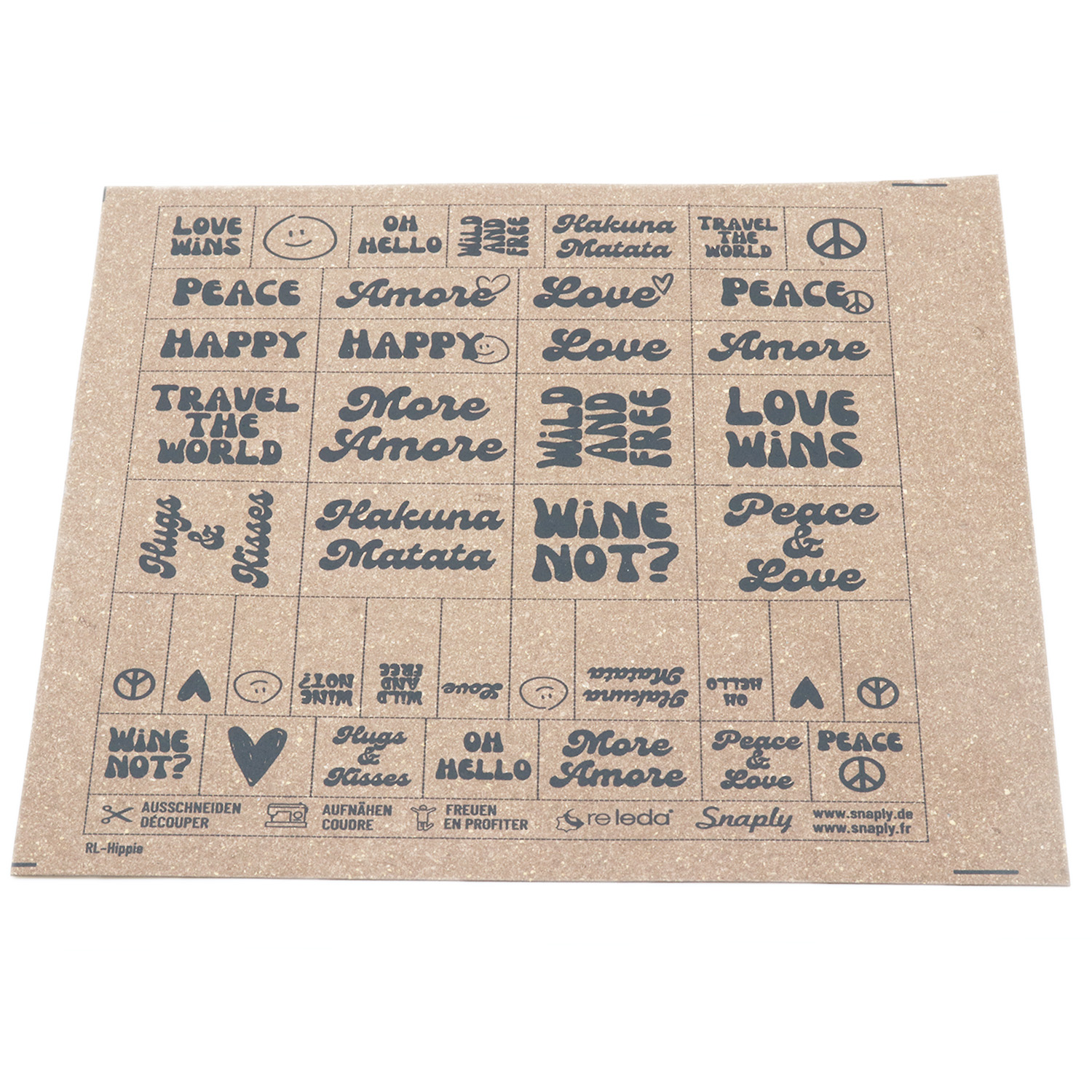 Etiquettes en cuir recyclé ReLeda - Hippie - Brun-1 Etiquettes en cuir recyclé ReLeda - Hippie - Brun-1