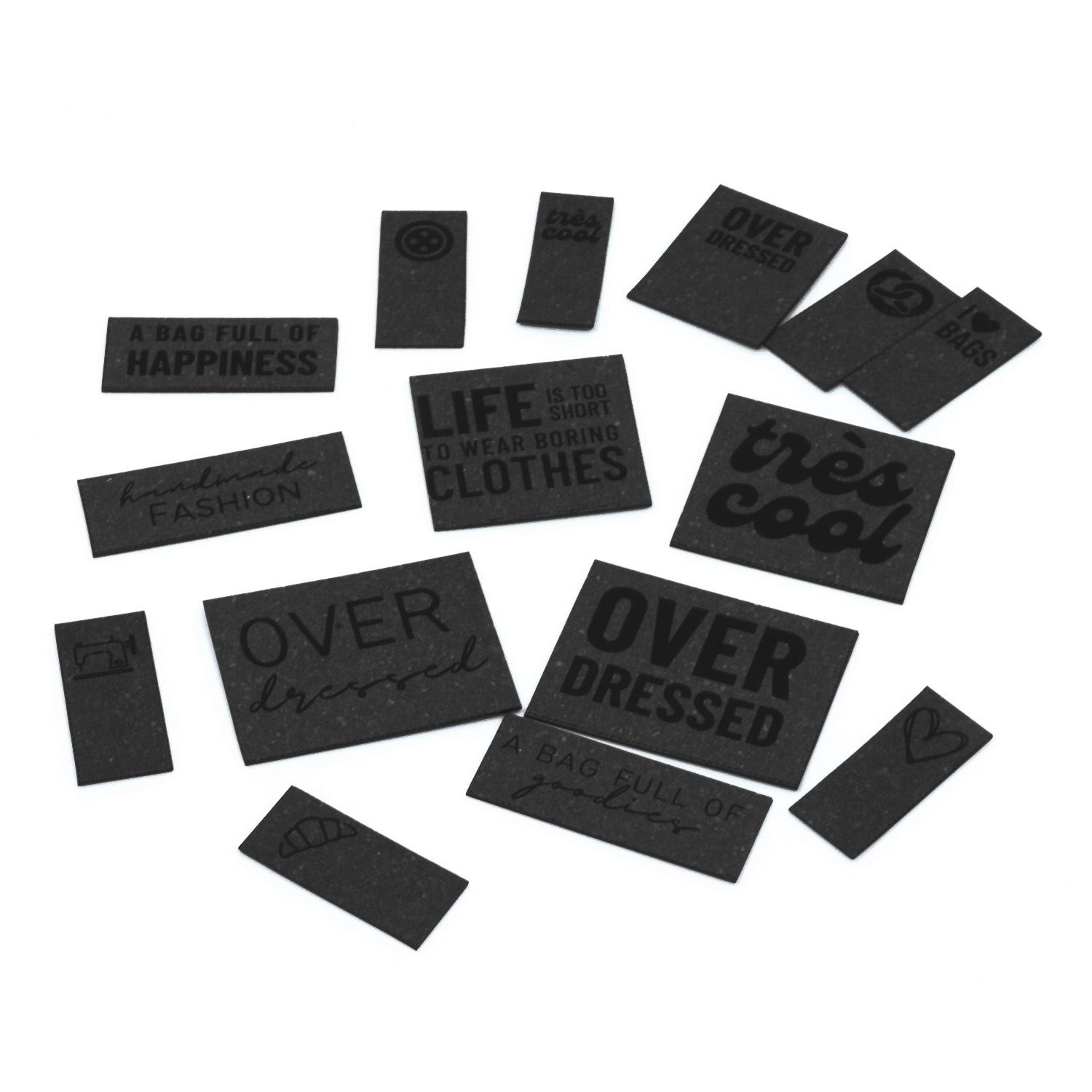 ReLeda Label Bogen - Fashion - schwarz-0 ReLeda Label Bogen - Fashion - schwarz-0