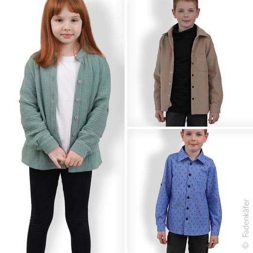 Bluse - Hemdbluse Kinder - Schnittmuster eBook