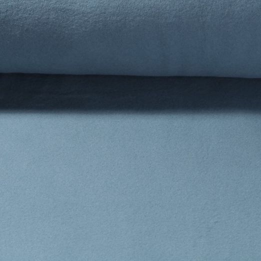 Fleece - Cotton Fleece Manu Uni Stahlblau