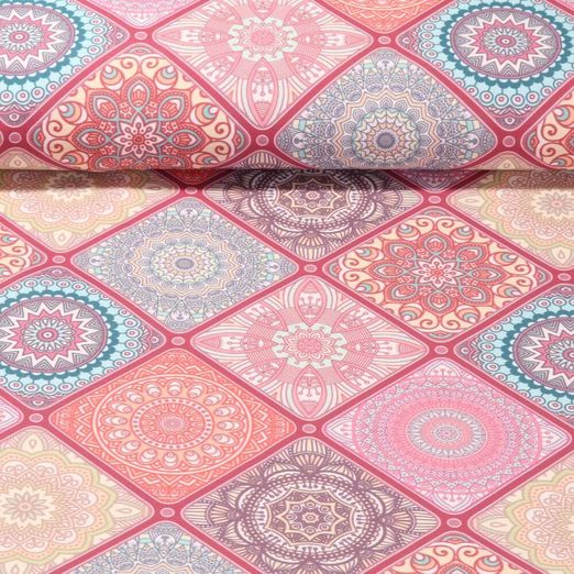 Tissu d'extérieur - Mandala Mix Multicolor