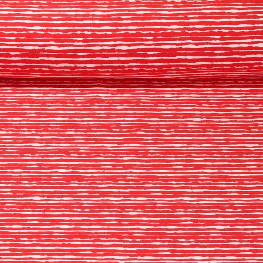 Jersey - Rayures dessinées Rouge