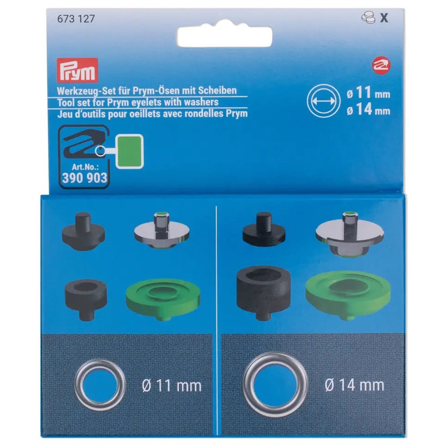 PRYM Set d'outils pour Vario Creative Tool - Œillets avec rondelles Ø 11 et 14 mm-0 PRYM Set d'outils pour Vario Creative Tool - Œillets avec rondelles Ø 11 et 14 mm-0