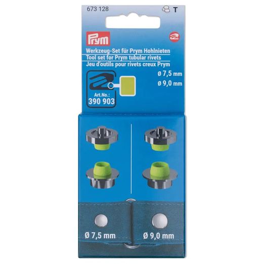 PRYM Hohlnieten Werkzeugset für Vario Creative Tool - Hohlnieten mit Ø 7,5 mm und 9 mm