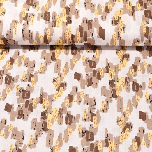 Tissu pour blouses et robes - Slub Ecru