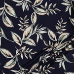 Bomulls Canvas - Löv Navy Bomulls Canvas - Löv Navy
