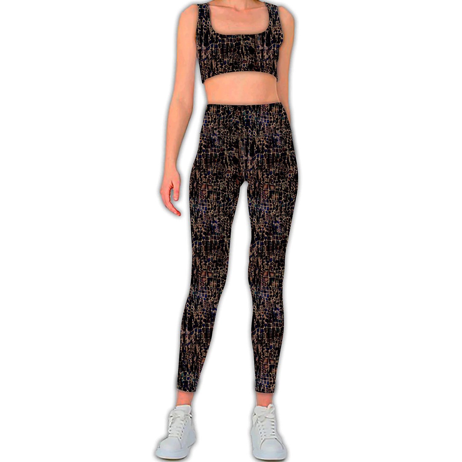 Jersey Sportswear - Impression digitale Motif serpent Noir-1 Jersey Sportswear - Impression digitale Motif serpent Noir-1