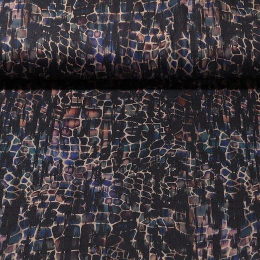 Jersey Sportswear - Impression digitale Motif serpent Noir