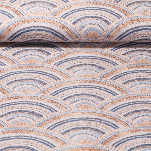 Jersey - Impression digitale Vagues Beige