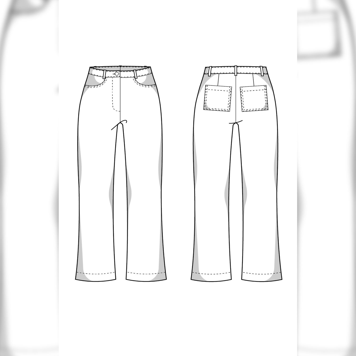 Hose - The Dina Jeans - Schnittmuster eBook-1 Hose - The Dina Jeans - Schnittmuster eBook-1
