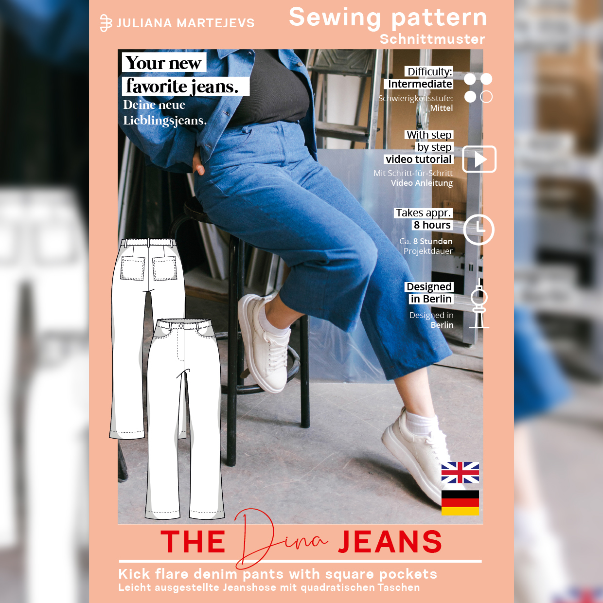 Hose - The Dina Jeans - Schnittmuster eBook-7 Hose - The Dina Jeans - Schnittmuster eBook-7