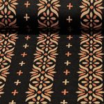 Bio Jersey -  Hamburger Liebe Evermore Flourish Jacquard Schwarz