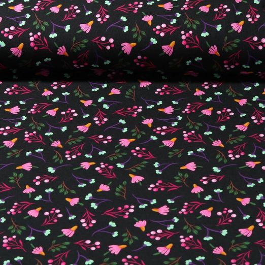 Bio Jersey - Hamburger Liebe Digitaldruck Evermore Everything Schwarz