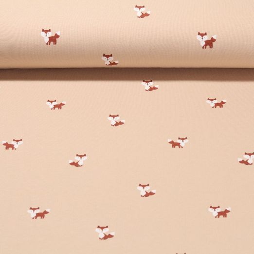 Jersey - Kleine Füchse Beige