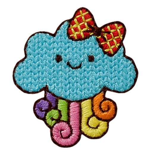 Ecusson thermocollant Nuage bouclé Ecusson thermocollant Nuage bouclé